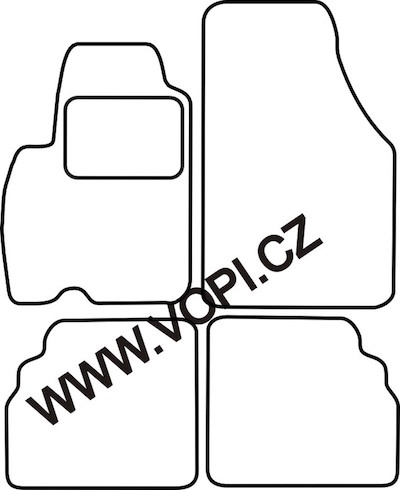 Autokoberce Hyundai Atos 1998 - 2004 Perfectfit (1812)